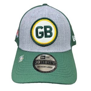 Green Bay Packers New Era 39Thirty Historic Sideline Stretch Fit Hat Cap Med/Lg